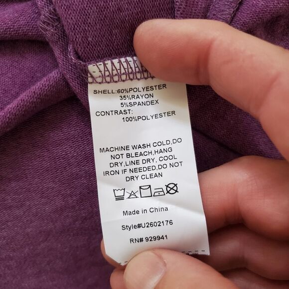 Suzanne Betro Weekend  Lace-Accent Raglan Sweatshirt sz 1x - Picture 12 of 12